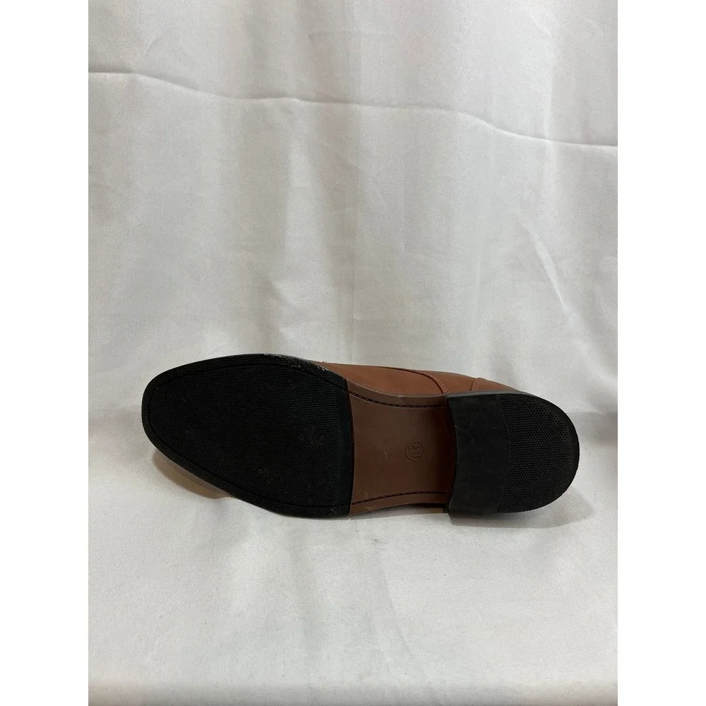 Goodfellow & Co Mens Cognac Brown Derby Dress Shoes Memory Foam Size 11.5